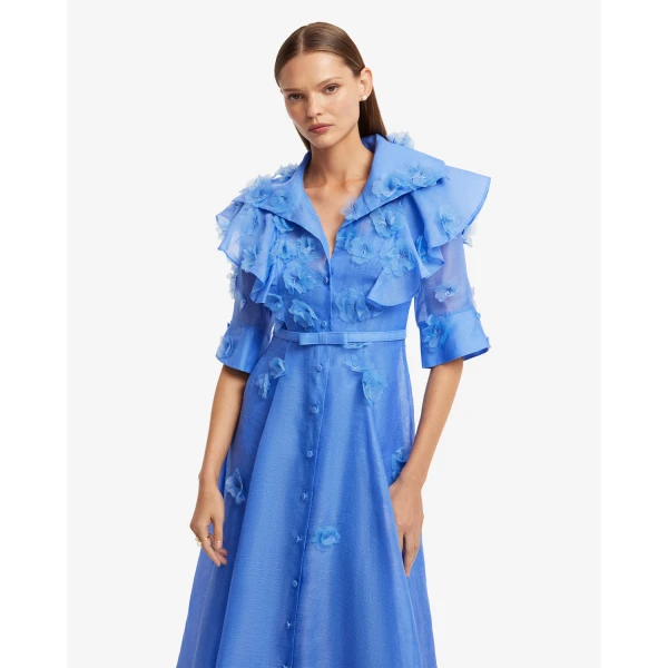Leo Lin Anya Petal Midi Dress - Leo Lin Dress - Australian Luxury Fashion - Shop at Luxury Shoes 