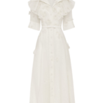 Leo Lin Anya Petal Midi Dress - Leo Lin Dress - Australian Luxury Fashion - Shop at Luxury Shoes 