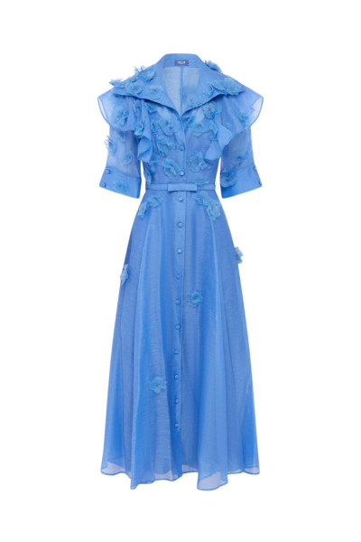 Leo Lin Anya Petal Midi Dress - Leo Lin Dress - Australian Luxury Fashion - Shop at Luxury Shoes 