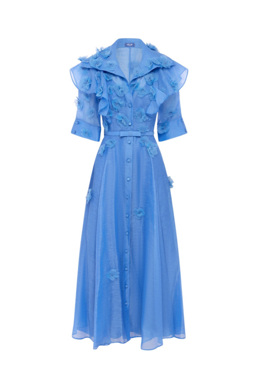 Leo Lin Anya Petal Midi Dress - Leo Lin Dress - Australian Luxury Fashion - Shop at Luxury Shoes 