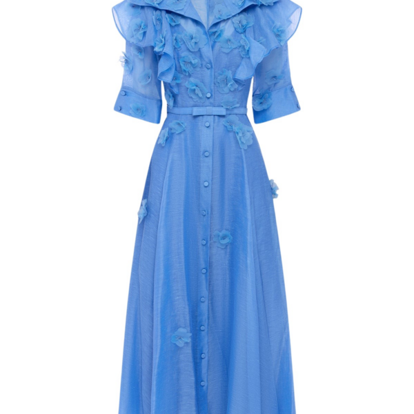 Leo Lin Anya Petal Midi Dress - Leo Lin Dress - Australian Luxury Fashion - Shop at Luxury Shoes 