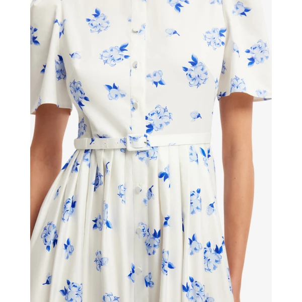 Leo Lin Bianca Short Sleeve Midi Dress - Leo Lin Dress - Australian Luxury Fashion - Shop at Luxury Shoes 