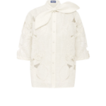 Leo Lin Brooklyn Appliqué Bow Puff Sleeve Top - Leo Lin Dress - Australian Luxury Fashion - Shop at Luxury Shoes 