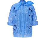 Leo Lin Brooklyn Appliqué Bow Puff Sleeve Top - Leo Lin Dress - Australian Luxury Fashion - Shop at Luxury Shoes 