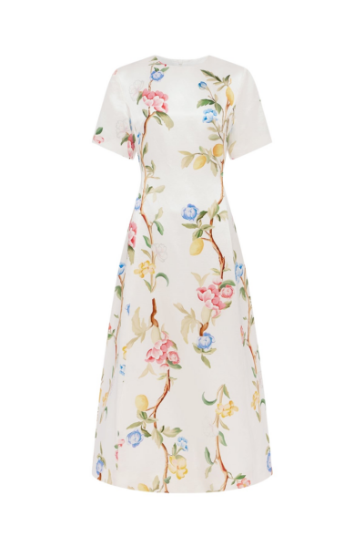 Leo Lin Caroline Short Sleeve Midi Dress - Leo Lin Dress - Australian Luxury Fashion - Shop at Luxury Shoes 