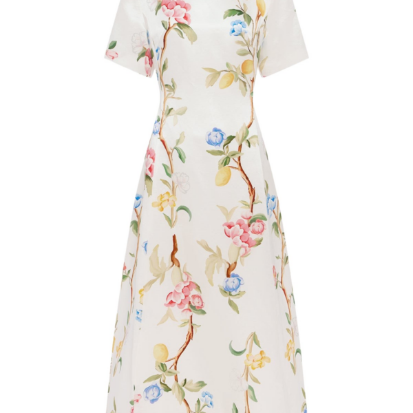 Leo Lin Caroline Short Sleeve Midi Dress