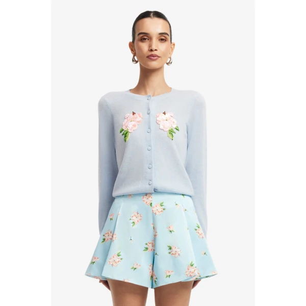 Leo Lin Claire Embellished Knit Cardigan - Leo Lin Dress - Australian Luxury Fashion - Shop at Luxury Shoes 