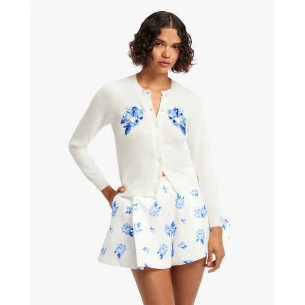 Leo Lin Claire Embellished Knit Cardigan - Leo Lin Dress - Australian Luxury Fashion - Shop at Luxury Shoes 