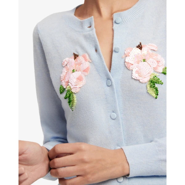 Leo Lin Claire Embellished Knit Cardigan - Leo Lin Dress - Australian Luxury Fashion - Shop at Luxury Shoes 