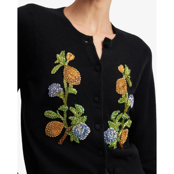 Leo Lin Claire Embellished Knit Cardigan - Leo Lin Dress - Australian Luxury Fashion - Shop at Luxury Shoes 