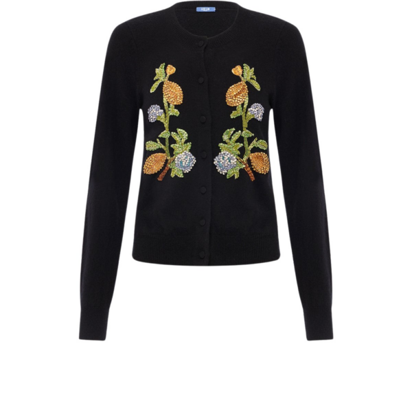 Leo Lin Claire Embellished Knit Cardigan