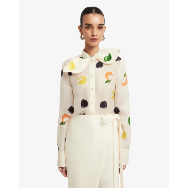 Leo Lin Cora Bow Blouse - Leo Lin Dress - Australian Luxury Fashion - Shop at Luxury Shoes 