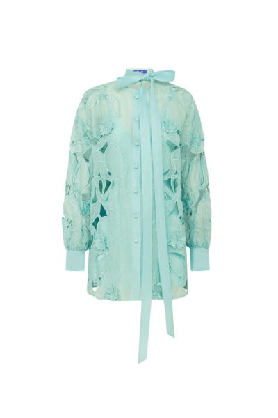 Leo Lin Elle Appliqué Blouse - Leo Lin Dress - Australian Luxury Fashion - Shop at Luxury Shoes 