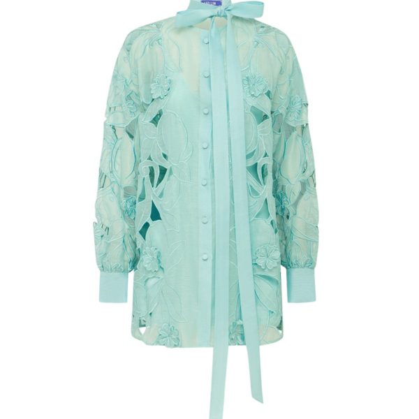 Leo Lin Elle Appliqué Blouse - Leo Lin Dress - Australian Luxury Fashion - Shop at Luxury Shoes 