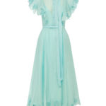 Leo Lin Elsie Appliqué Flutter Sleeve Maxi Dress - Leo Lin Dress - Australian Luxury Fashion - Shop at Luxury Shoes 