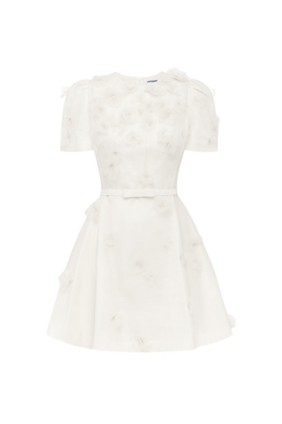Leo Lin Elyse Petal Short Sleeve Mini Dress - Leo Lin Dress - Australian Luxury Fashion - Shop at Luxury Shoes 