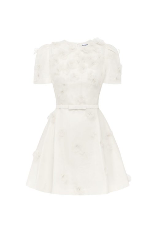Leo Lin Elyse Petal Short Sleeve Mini Dress - Leo Lin Dress - Australian Luxury Fashion - Shop at Luxury Shoes 