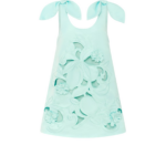 Leo Lin Harper Bow Appliqué Mini Dress - Leo Lin Dress - Australian Luxury Fashion - Shop at Luxury Shoes 