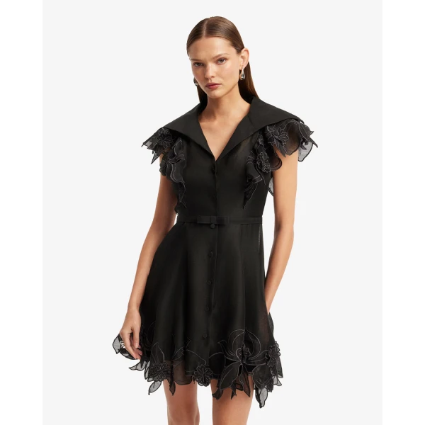 Leo Lin Isla Appliqué Mini Dress - Leo Lin Dress - Australian Luxury Fashion - Shop at Luxury Shoes 