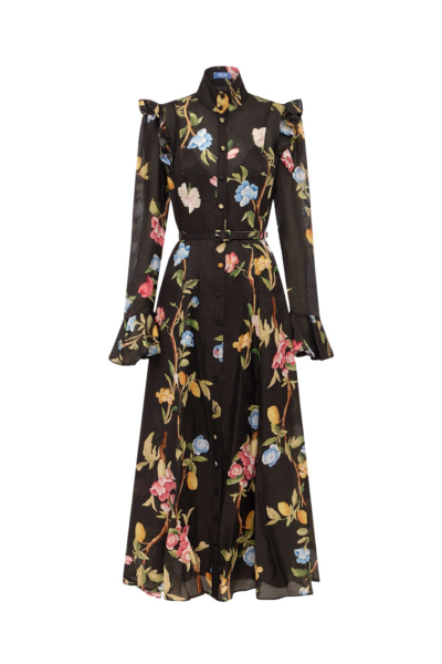 Leo Lin Katrina Butterfly Sleeve Midi Dress - Leo Lin Dress - Australian Luxury Fashion - Shop at Luxury Shoes 