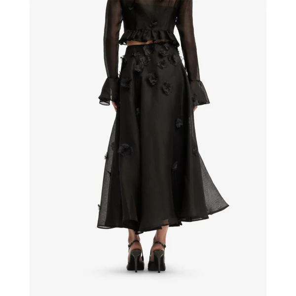 Leo Lin Leila Petal Midi Skirt - Leo Lin Dress - Australian Luxury Fashion - Shop at Luxury Shoes 