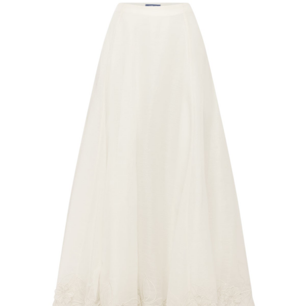 Leo Lin Leila Appliqué Midi Skirt - Leo Lin Dress - Australian Luxury Fashion - Shop at Luxury Shoes 