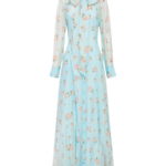 Leo Lin Lilith Tie Neck Maxi Dress - Leo Lin Dress - Australian Luxury Fashion - Shop at Luxury Shoes 