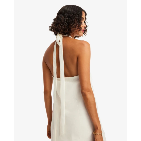 Leo Lin Lola Appliqué Halterneck Mini Dress - Leo Lin Dress - Australian Luxury Fashion - Shop at Luxury Shoes 