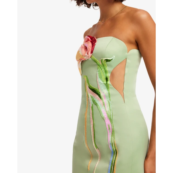 Leo Lin Marilyn Cutout Bustier Maxi Dress - Leo Lin Dress - Australian Luxury Fashion - Shop at Luxury Shoes 