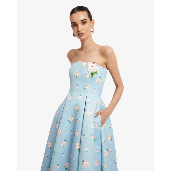 Leo Lin Nora Bustier Maxi Dress - Leo Lin Dress - Australian Luxury Fashion - Shop at Luxury Shoes 