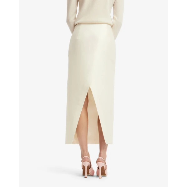 Leo Lin Quinn Embellished Wool Midi Skirt - Leo Lin Dress - Australian Luxury Fashion - Shop at Luxury Shoes 