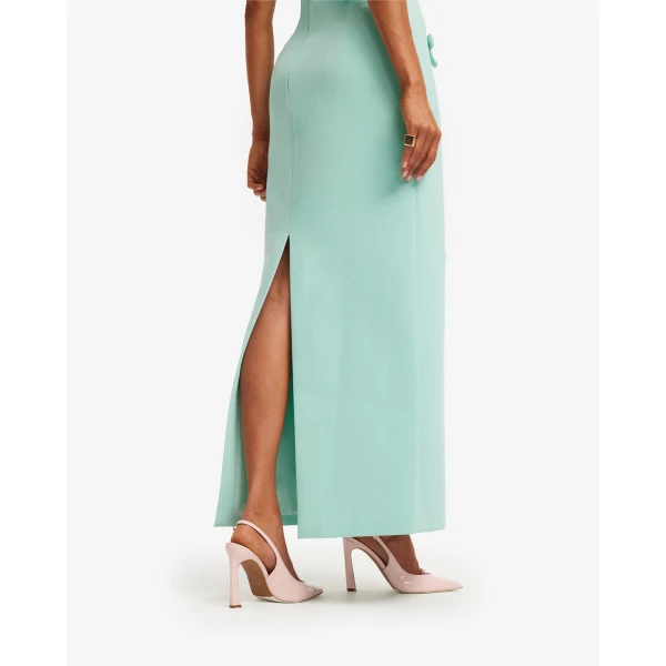Leo Lin Rayna Bow Bustier Maxi Dress - Leo Lin Dress - Australian Luxury Fashion - Shop at Luxury Shoes 