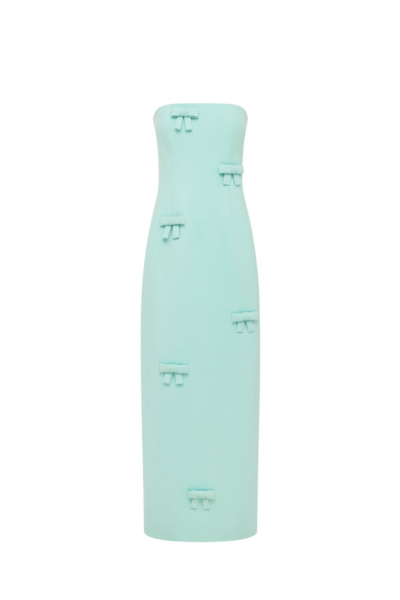 Leo Lin Rayna Bow Bustier Maxi Dress - Leo Lin Dress - Australian Luxury Fashion - Shop at Luxury Shoes 
