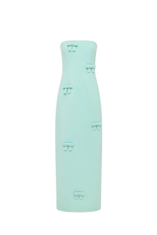 Leo Lin Rayna Bow Bustier Maxi Dress - Leo Lin Dress - Australian Luxury Fashion - Shop at Luxury Shoes 