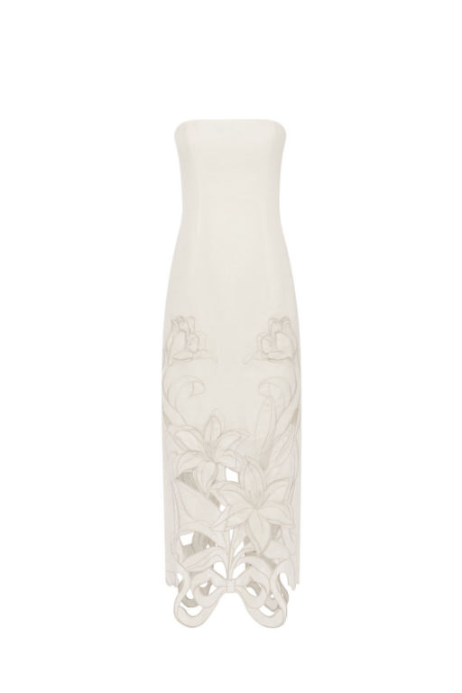 Leo Lin Rayna Appliqué Bustier Maxi Dress - Leo Lin Dress - Australian Luxury Fashion - Shop at Luxury Shoes 