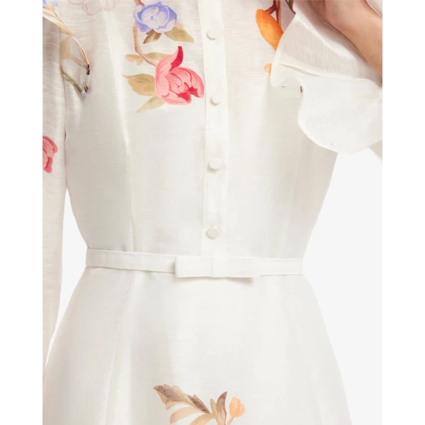 Leo Lin Selina Butterfly Sleeve Midi Dress - Leo Lin Dress - Australian Luxury Fashion - Shop at Luxury Shoes 