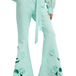 Leo Lin Vera Appliqué Flared Pants - Leo Lin Dress - Australian Luxury Fashion - Shop at Luxury Shoes 