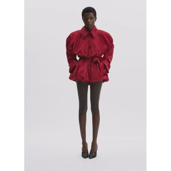 Magda Butrym Bubble Hemline Jacket In Red