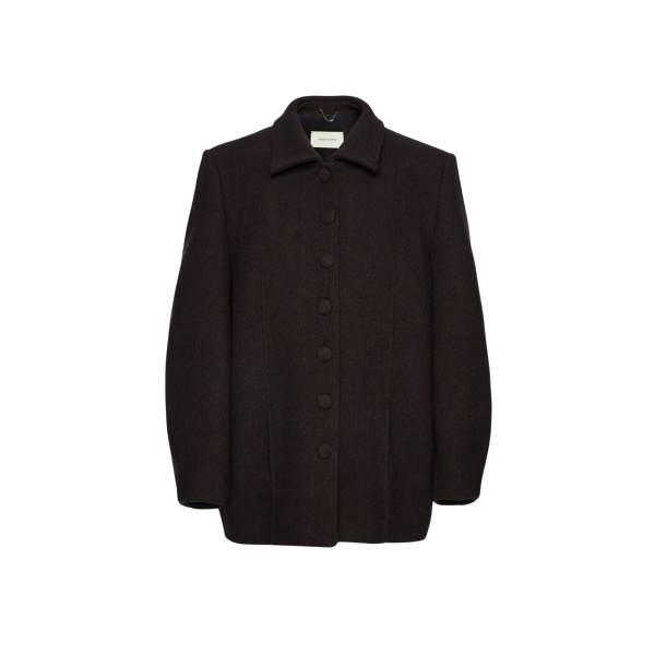 Magda Butrym Cashmere jacket with collar in brown