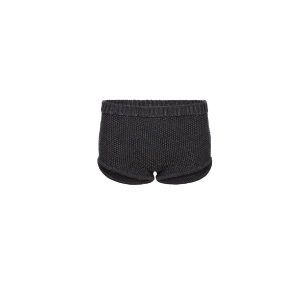Magda Butrym Cotton and linen knit shorts in grey