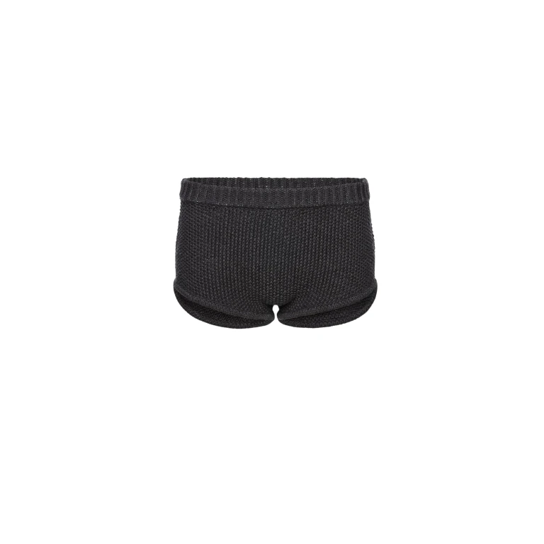 Magda Butrym Cotton and linen knit shorts in grey