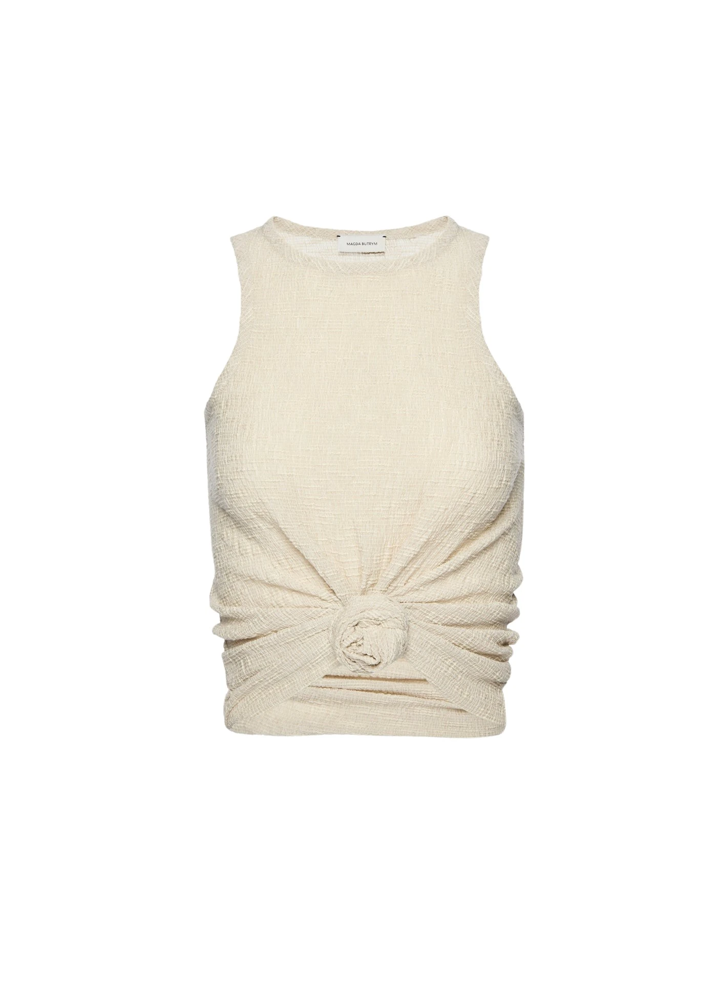 Magda-Butrym-Crepe-Knotted-Tank-Top-In-Beige17999_nobg Magda Butrym dress