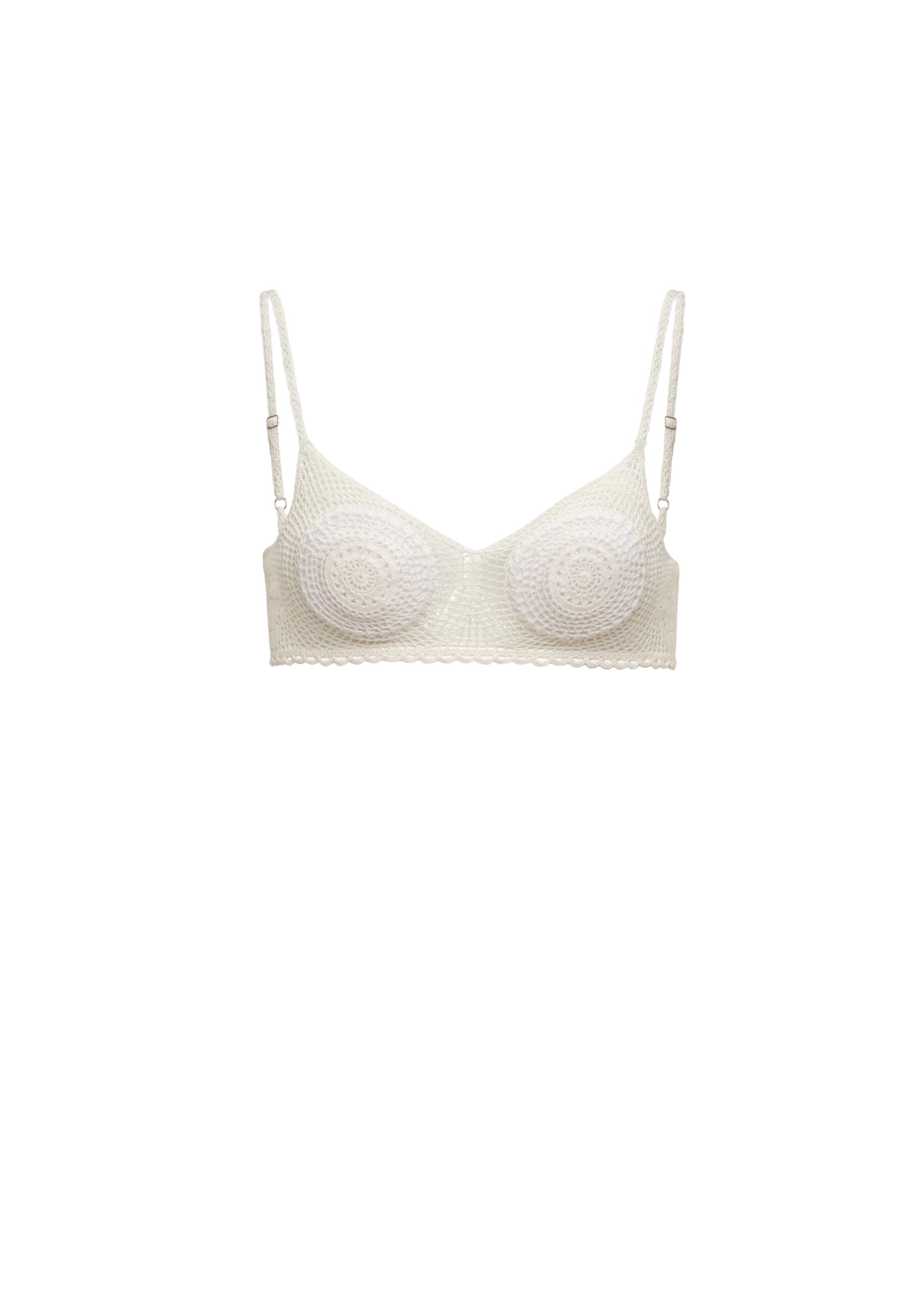 Magda Butrym Crochet bra in white
