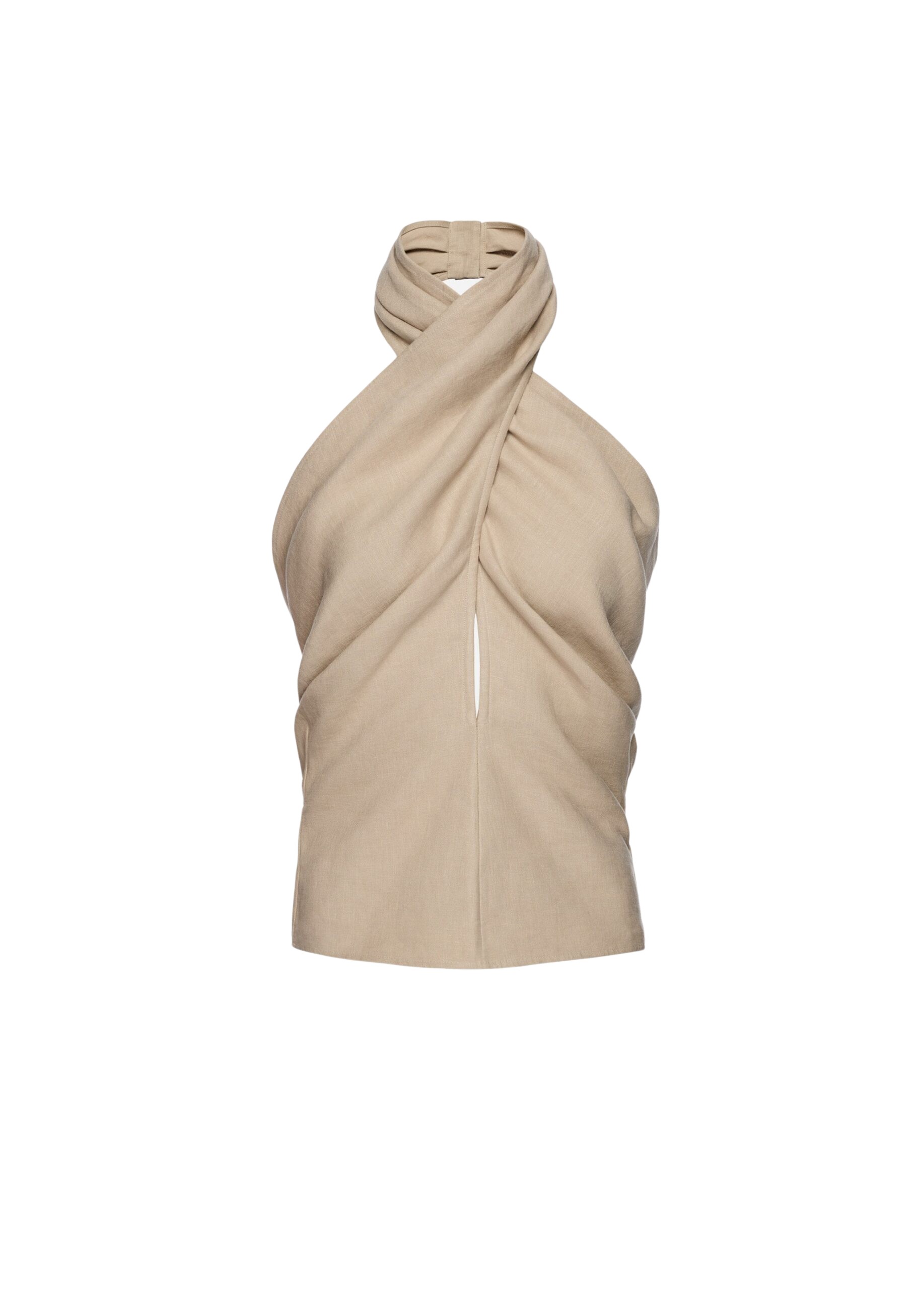 Magda-Butrym-Draped-Halterneck-Linen-Blouse-In-Beige-scaled49229_nobg Magda Butrym dress
