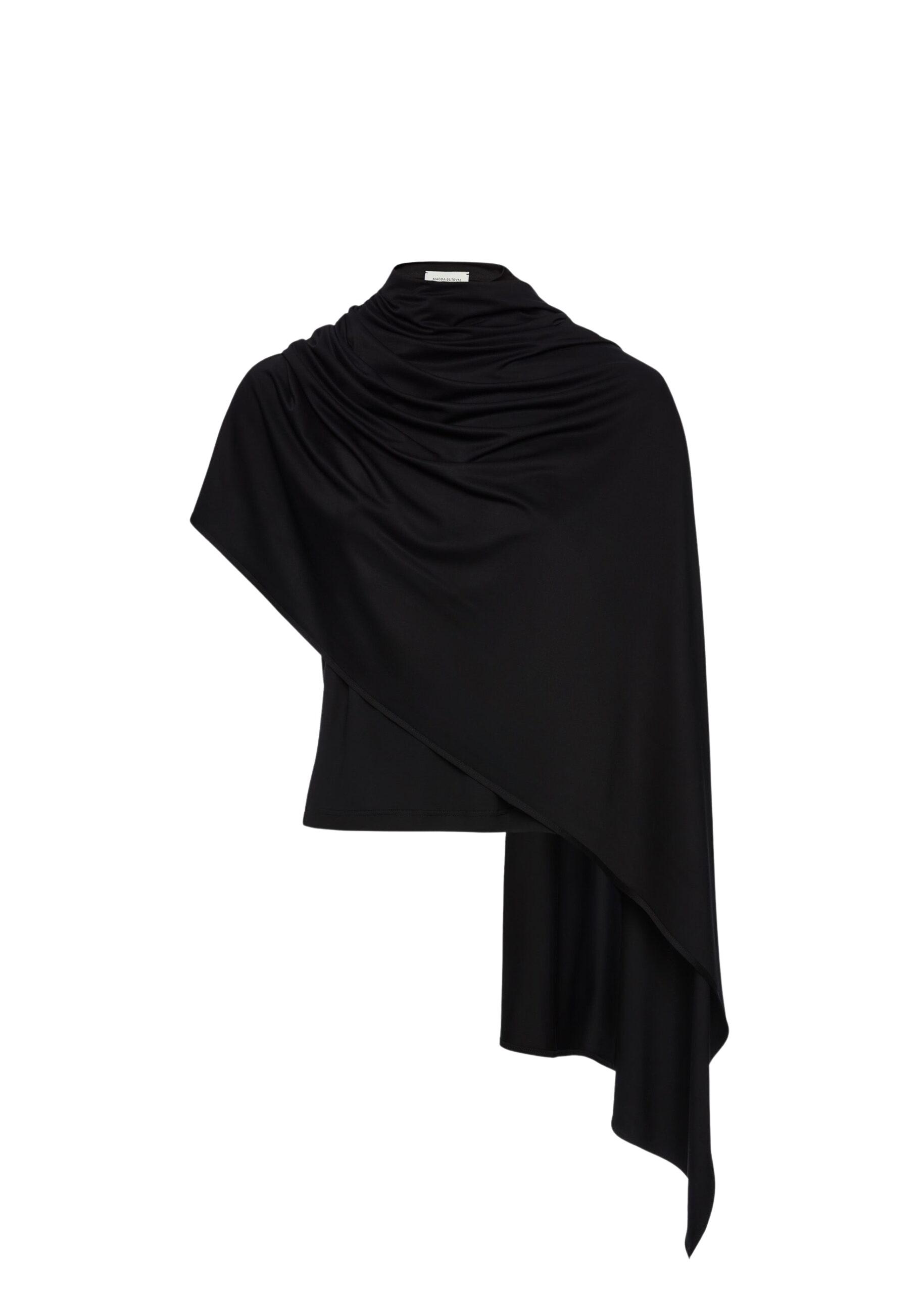 Magda Butrym Fitted t-shirt with scarf in black