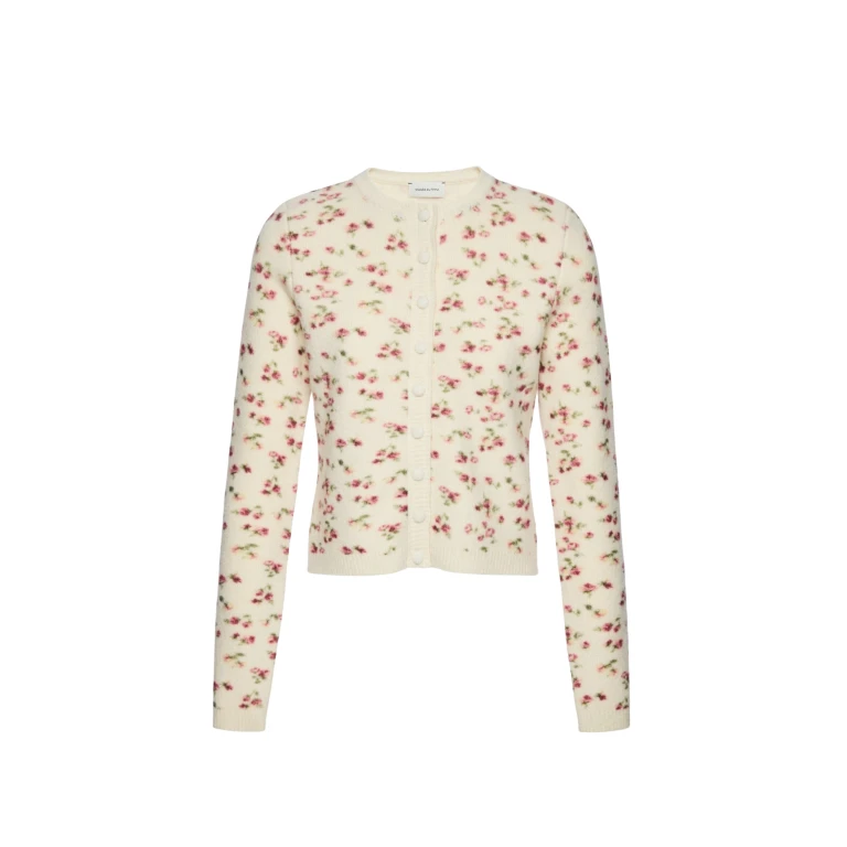 Magda Butrym Floral cardigan in cream