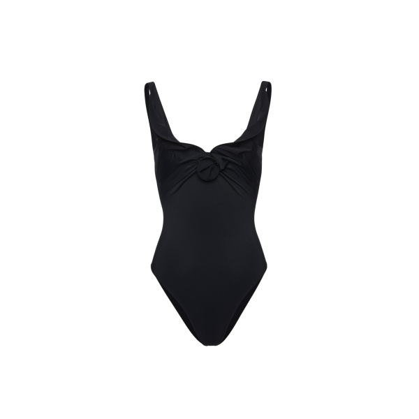 Magda Butrym Flower detail swimsuit in black