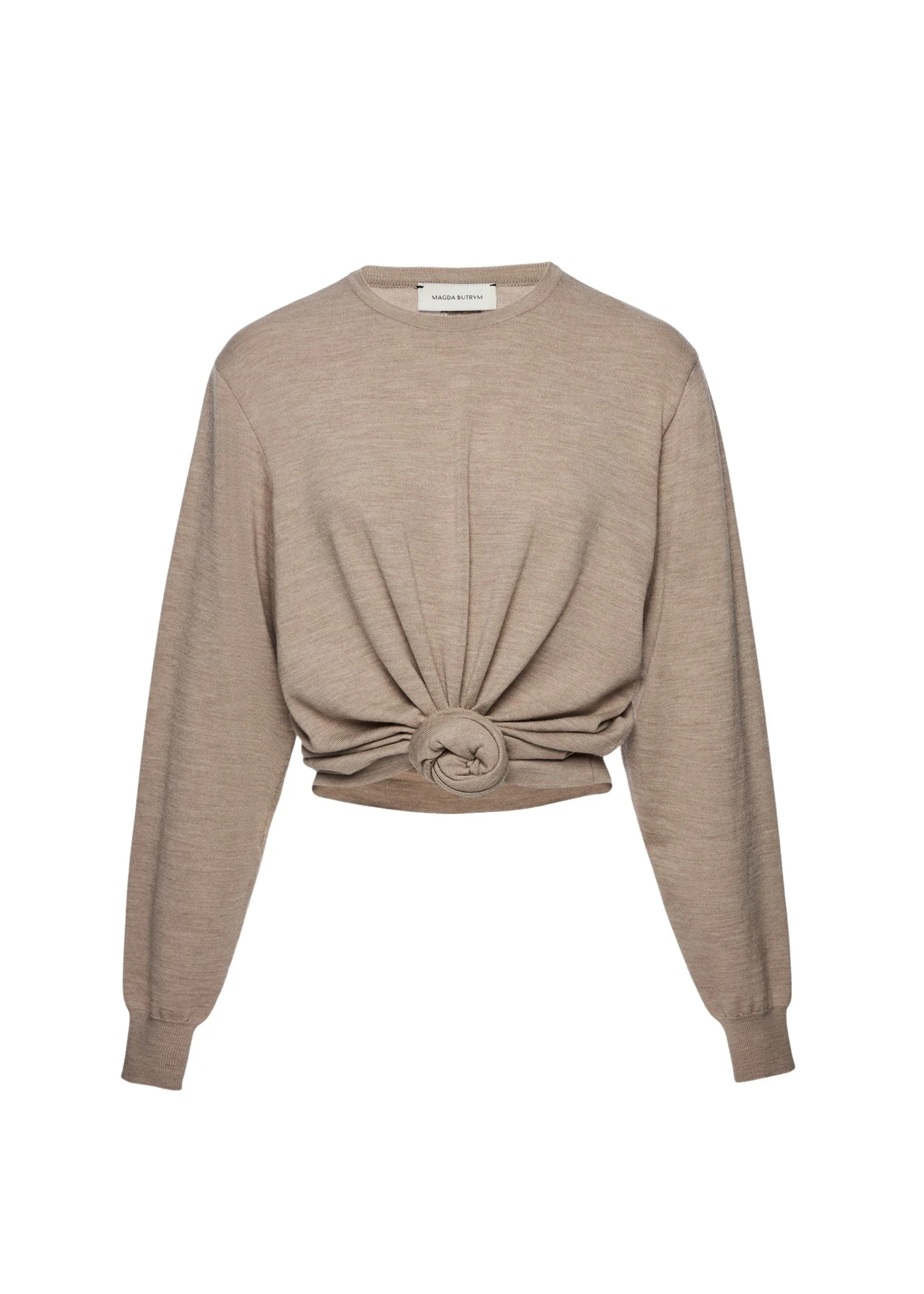 Magda-Butrym-Knotted-Longsleeve-In-Beige16267_nobg Magda Butrym dress
