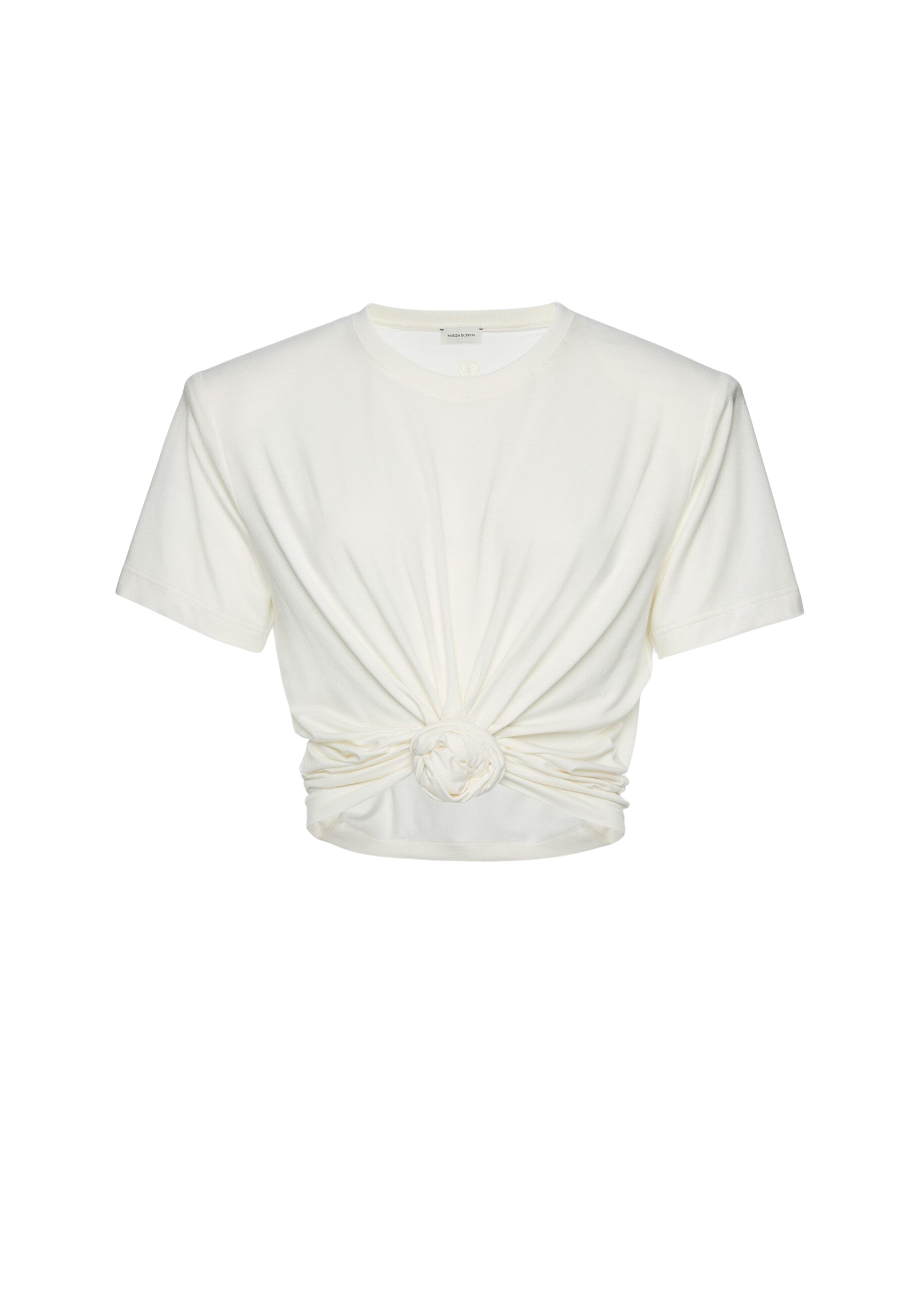 Magda Butrym Knotted t-shirt in cream