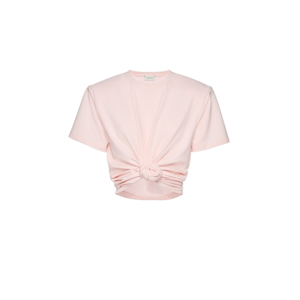Magda Butrym Knotted t-shirt in pink
